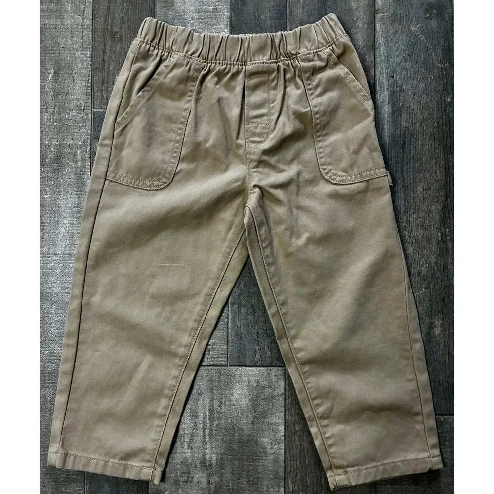 Modern Moments Todder Boys Striped Long Sleeve Shirt and Khaki Pants Set